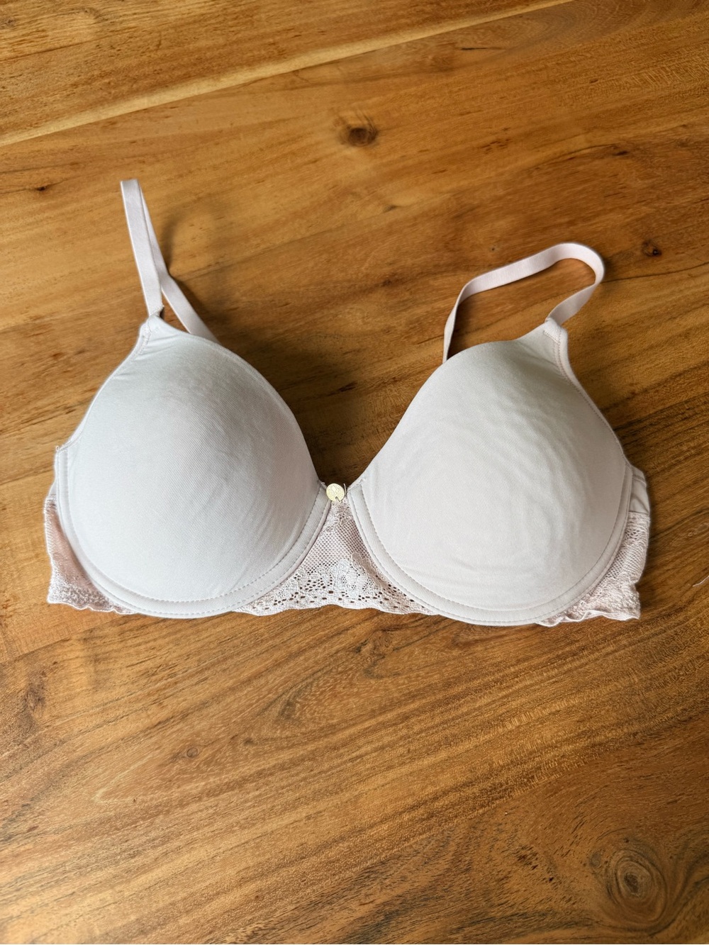 Natori Bliss Perfection Contour Deep Blush Lace-Trim Underwire Bra